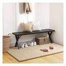 Heavy Duty 2 Person Bench With Slatted Seat And X Legs