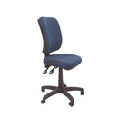 Heavy Duty Commercial Grade Square Back Operator Chair Navy Blue Fabric