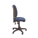 Heavy Duty Commercial Grade Square Back Operator Chair Navy Blue Fabric