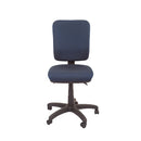 Heavy Duty Commercial Grade Square Back Operator Chair Navy Blue Fabric