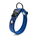 Heavy Duty Reflective Dog Collar Blue
