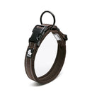 Heavy Duty Reflective Dog Collar Brown