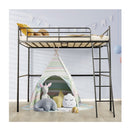 Heavy Duty Steel Bed Frame With High Guard Rails For Relaxation