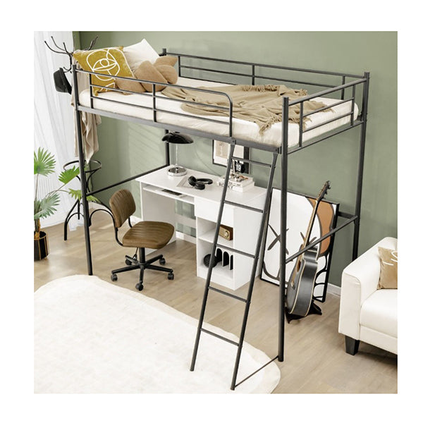 Heavy Duty Steel Bed Frame With High Guard Rails For Relaxation