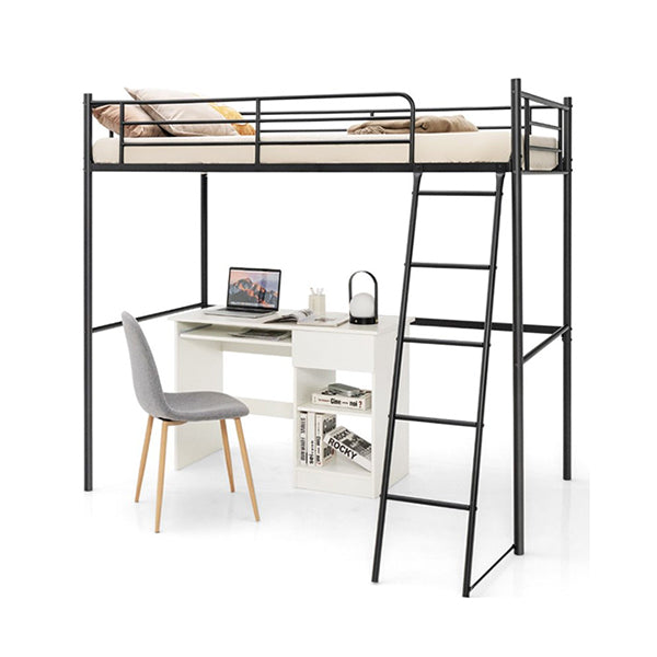Heavy Duty Steel Bed Frame With High Guard Rails For Relaxation