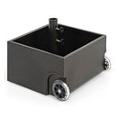 Heavy Duty Steel Patio Market Umbrella Stand With 2 Wheels For Patio