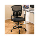 Height Adjustable Swivel Task Drafting Chair With Adjustable Armrests