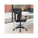 Height Adjustable Swivel Task Drafting Chair With Adjustable Armrests