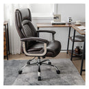 Height Adjustable Executive Chair With Upgraded Padded Armrest