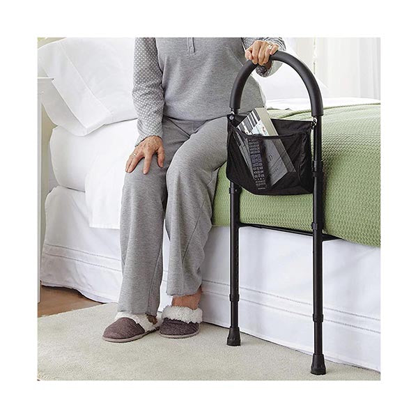 Height Adjustable Hand Bed Rail With Pouch