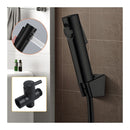 Black Toilet Bidet Spray Kit Hand Held Hose With Diverter