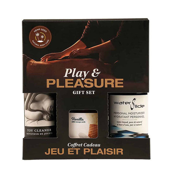 Hemp Seed Play And Pleasure Gift Set Flavoured Edible Candle