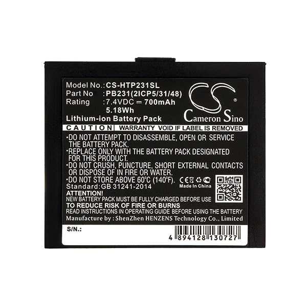 Cameron Sino Cs Htp231Sl 700Mah Replacement Battery For Hiti
