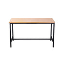 High Bar Table 1800mm W x 900mm D x 1050mm H Beech Top Black Base
