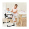 Highchair for Babies and Toddlers with Multiple Adjustable Backrest White