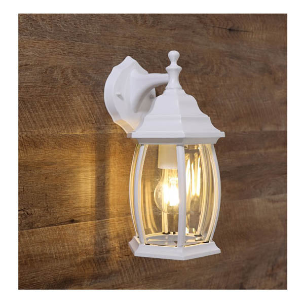 Highgate Down White Traditional Outdoor Wall Light