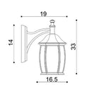 Highgate Down White Traditional Outdoor Wall Light