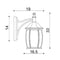 Highgate Down White Traditional Outdoor Wall Light