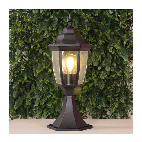 Highgate Newell Black Pillar Mounted Fitting