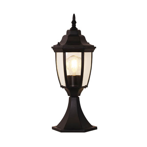 Highgate Newell Black Pillar Mounted Fitting