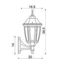 Highgate Up White Traditional Outdoor Wall Light