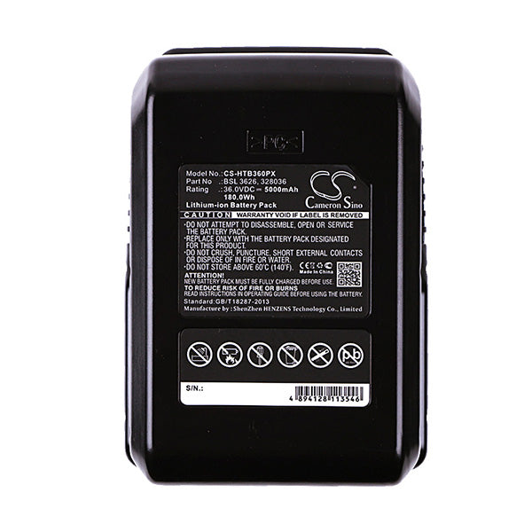 Cameron Sino Replacement Battery For Hitachi Black
