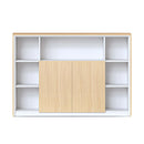 Homestead Shelving And Storage Natural Oak White 1800 X 400 X 1250Mm