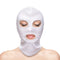 Fetish And Fashion Eyes And Mouth Hood White Hood