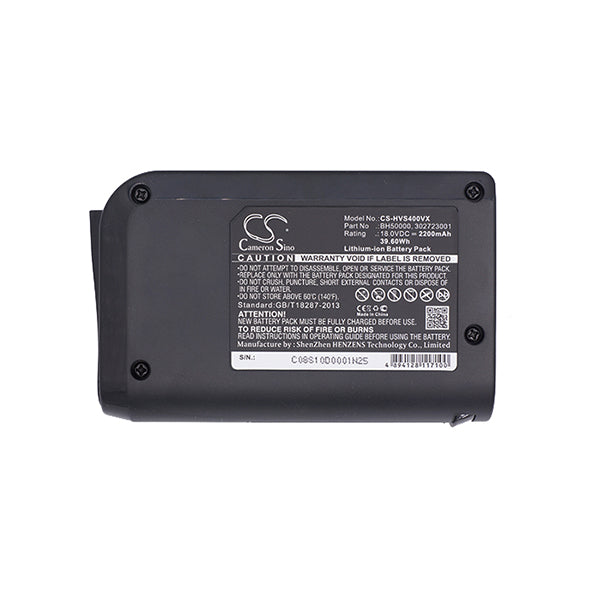 Cameron Sino Cs Hvs400Vx 2200Mah Replacement Battery For Hoover