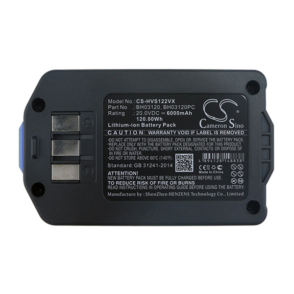 Cameron Sino Cs Hvs122Vx 6000Mah Replacement Battery For Hoover