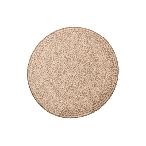 Hope Lace Round Indoor And Outdoor Polypropylene Rug