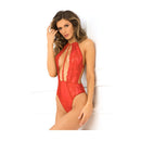 Hot Pursuit Lace Bodysuit Red