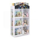 House Shaped Toy Storage Organizer Kids Dollhouse Bookshelf White