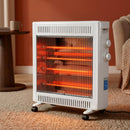 2200W Infrared Radiant Heater Portable Electric Space Heating White