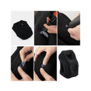 Portable Inflatable Pillow For Airplane Car Office Travel Black