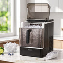 Ice Maker 23kg Portable Basket Square Cube Machine Black