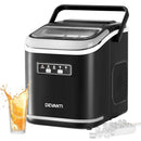 Ice Maker Machine Portable 12kg Countertop with Self Cleaning 1.3L Black