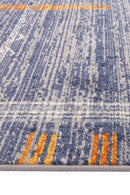 Blossom Drift Blue Contemporary Rug