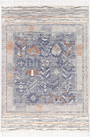 Cedar Drift Blue Cream Contemporary Rug