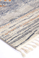 Cedar Drift Blue Cream Contemporary Rug