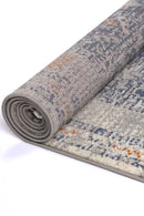 Cedar Drift Blue Cream Contemporary Rug