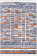 Celeste Drift Blue Orange Contemporary Rug