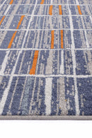 Celeste Drift Blue Orange Contemporary Rug
