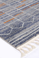 Celeste Drift Blue Orange Contemporary Rug