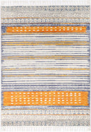 Ember Drift Orange Contemporary Rug