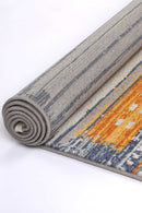 Ember Drift Orange Contemporary Rug