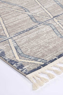 Fern Drift Blue Grey Contemporary Rug