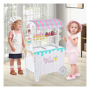 Ice Cream And Food Trunk Toy With 2 Large Wheels For Kids Multicolour
