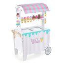 Ice Cream And Food Trunk Toy With 2 Large Wheels For Kids Multicolour