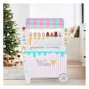 Ice Cream And Food Trunk Toy With 2 Large Wheels For Kids Multicolour